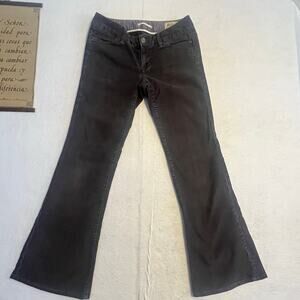 Gap Limited Edition Gray Corduroy Holiday 2008 Women Sz 1 Flare Stretch Low Rise